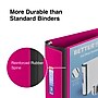 Staples Heavy Duty 3" 3-Ring Better Binder, D-Ring, Pink (ST55890-CC)~#|#~33C83B5F-E9FA-466F-9C67AB55A540B630_sc7