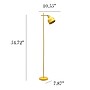 Simple Designs Sleek Essentials 54.72" Metal Floor Lamp with Round Shade, Yellow (LF1051-YLW)~#|#~33CCBA27-1DE5-4051-82D1C953054CE743_sc7