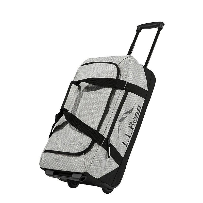 L.L.Bean Adventure 22" Polyester Telescoping Carry-On Travel Duffel with Wheels, Heather Gray Diamond (1000209699) image 1