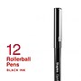 Staples Optiflow+ Rollerball Pens, Extra Fine Point, 0.5mm, Black Ink, Dozen (ST63314)~#|#~33E5DDE2-FEC7-4F15-BB18E6268FA159D0_sc7