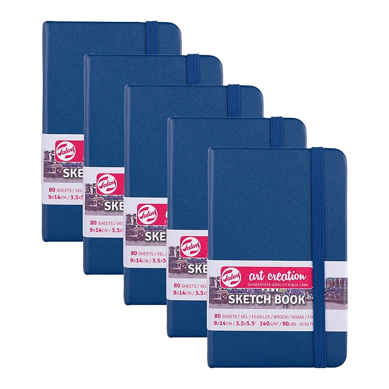 Talens Art Creation 3.5" x 5.5" Sketch Book, 80 Sheets/Book, 5/Bundle (TLN9314231M-5) image 1