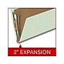 Medical Arts Press Pressboard Classification Folder, 2 Dividers, 2" Expansion, Legal Size, Pale Green, 10/Box~#|#~33EEE068-EB9B-48E1-BDFB46787B8EF3BC_sc7
