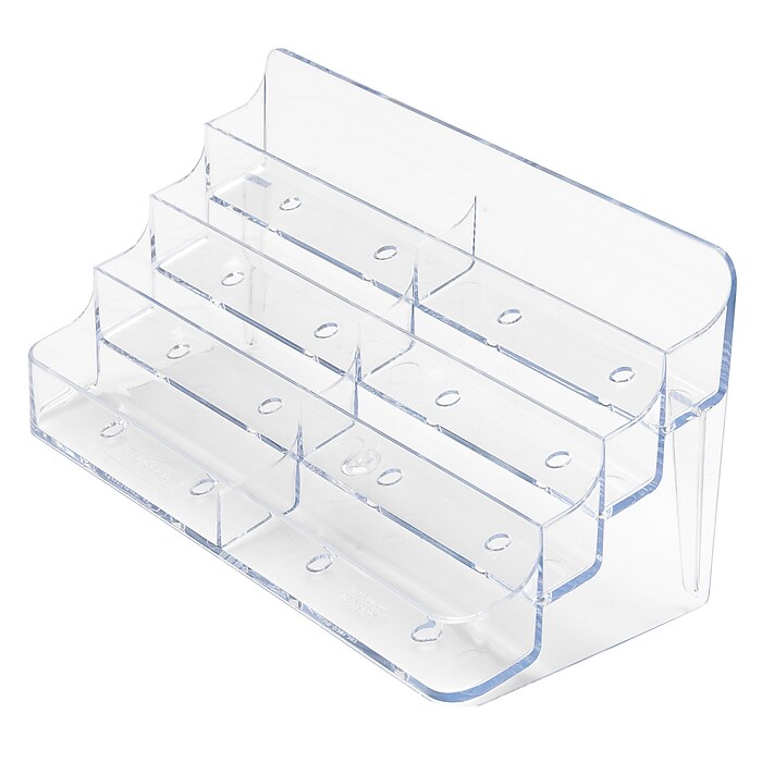 Deflect-O 8-Compartment Business Card Desktop Holder, 400-Card