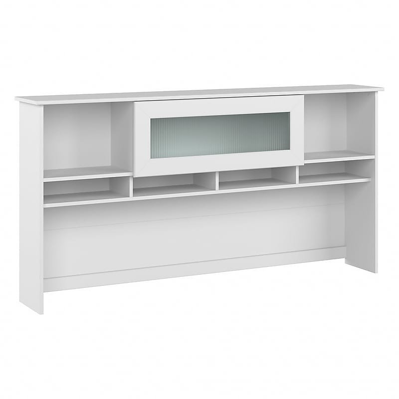 Bush Furniture Cabot 72"W Desktop Hutch, White (WC31973) image 1