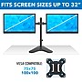 Mount-It! Adjustable Dual Monitor Arms, Up To 32" Monitors, Black (MI-2781)~#|#~33F63B83-F8C7-4A28-B7545CF1EB5647F9_sc7