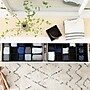 Household Essentials 3-Compartment Drawer Organizers, Black Linen, 2/Pack (7676-1)~#|#~33F76057-5F5C-4FEB-B91C569798EE65FC_sc7