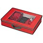 Household Essentials Holiday Flatware Storage Chest with 4 Fabric Pouches and Windowed Lid, Red/Green (HH545RED)~#|#~33FACC93-17C9-4E1C-9295A968CC582868_sc7