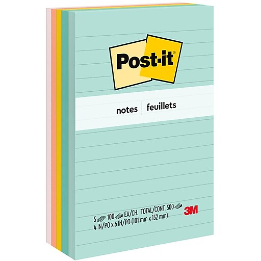 Notepads Post-it® Green 654 76x76mm pastel - Wulff Supplies