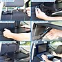 Mount-It! 20.75" x 10.5" Plastic Height Adjustable Steering Wheel and Backseat Tray, Black (MI-7314)~#|#~34043B00-5F69-4AF4-91EAFE266A7BBD28_sc7