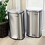 Elama Stainless Steel Indoor Step Trash Cans, 8 Gallon, Silver, 2/Pack (938121376M)~#|#~340671A8-AE60-4E24-9B7AC23832F85758_sc7