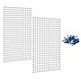 Triton Products Locboard 24" x 42" x 9/16" Steel Square Hole Pegboards, Set of 2 (LB2-W)~#|#~34094DBD-F896-4364-83DA2EEF675D21EC_sc7