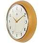 Infinity Instruments Round Retro Saffron Wall Clock, Aluminum, 15" (10940SY-15)~#|#~340BB11D-1E4F-47D8-9E9D5BB8D77384A0_sc7