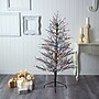 Nearly Natural 5-ft Frosted Berry Twig Artificial Christmas Tree with 200 Multicolored Gum Ball LED Lights (T1564)~#|#~3410D066-38AA-4C75-BCAB5E110F78C7F1_sc7