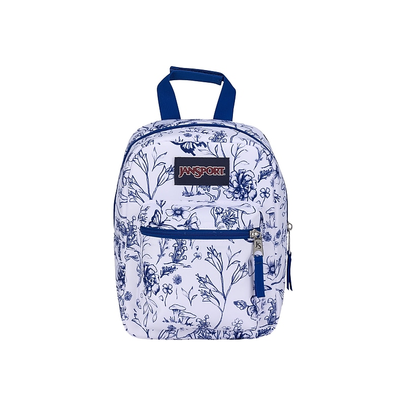 JanSport Big Break Foraging Finds Lunch Bag, Blue/White, 270.51 Oz. (JS0A352LAO4) image 1