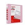 Staples Heavy Duty 1 1/2" 3-Ring View Binder, D-Ring, Light Pink (ST63092)~#|#~3415B2B2-A008-4F5B-9DB3AF6F8A8B2CBD_sc7