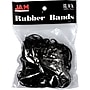 JAM Paper Colored Multi-Purpose #33 Rubber Bands, 3.5" x 0.125", Non-Latex, Black, 100/Pack (333RBBL)~#|#~3415D6A0-4CAE-4F04-8B5F32A799F56AD4_sc7