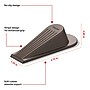 Staples Large Rubber Door Stops, Brown, 2/Pack (ST62712)~#|#~34175F72-117F-4CF8-92A94481D867BCAD_sc7