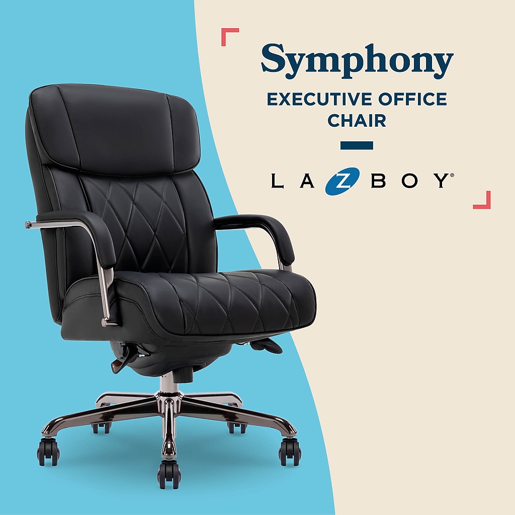 La-Z-Boy Symphony executive office chair with curved armrests