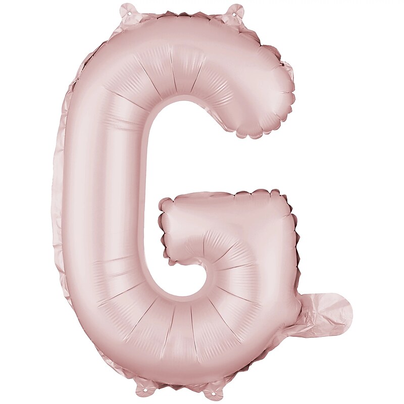 Party City 16" "G" Foil Balloon, Dusty Rose (AM 1 100074-92) image 1