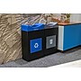 Commercial Zone Avante Series Polyethylene Dual-Stream Trash and Recycling Center, 60 Gallon, Black (787207MSA)~#|#~341819C4-6540-4B48-82C77E914C17BA28_sc7
