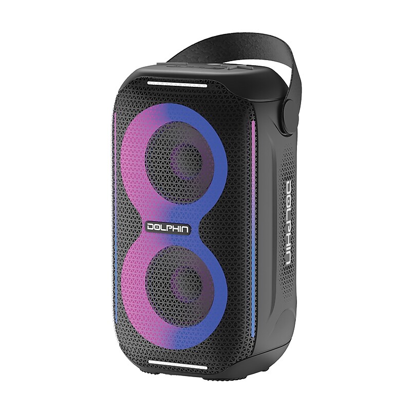 Dolphin Audio Wireless Bluetooth Party Speaker, Waterproof, Black (S-20) image 1