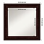 Amanti Art Coffee Bean Brown Frame Wall Mirror, 25.25" x 25.25" (A42674960863)~#|#~34220270-5702-499F-A45570DF9A258252_sc7