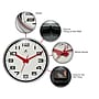 Infinity Instruments Lexington Ave Wall Clock, 15", Silver w/ Red Hands~#|#~3422CE44-F3A2-4BD3-A674AB380CA5450E_sc7
