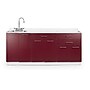 Viva Comfort 36.75'' H x 72" L Medical Cabinet with Left Sink, 6-Doors, 3-Drawers, Claret (902BASE72LSCL)~#|#~342722C7-2A43-4A1E-AA47208D9F4F6E78_sc7