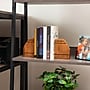 Mind Reader Wood Rustic Bookends, 4.75"H, Brown (WOODEND2-BRN)~#|#~342AE997-81EA-4096-9B5C60D9FBEA9563_sc7