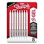 Sharpie S-Gel Retractable Gel Pen, Medium Point, 0.7mm, Black Ink, 8/Pack (2169762)~#|#~342BE0CE-7772-4E90-A68CCA9AAB1E7FB4_sc7