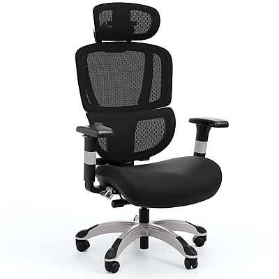 Staples Hyken Ergonomic Mesh Swivel Task Chair, Maroon