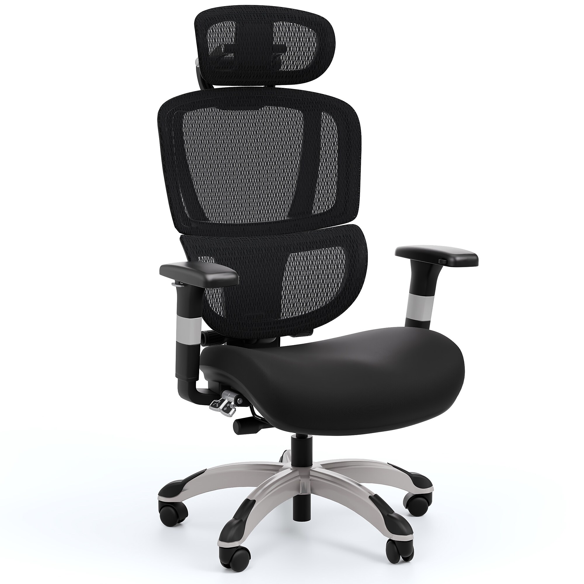 Staples Hyken Pro Ergonomic Fabric Swivel Task Chair, Black (ST63228) Sansujyuku sansujyuku.com