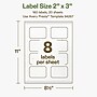 Avery Hemp Rectangle Scalloped Laser/Inkjet Multipurpose Labels, 2" x 3", Off-White (160/Pack)~#|#~343CDEBC-870D-4286-81295EB77F9FE259_sc7
