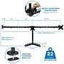 Mount-It! Adjustable Triple Monitor Stand, Up to 27", Black (MI-2789XL)~#|#~34418DD6-5FB7-4EC1-A4DDC0855F17C5EE_sc7