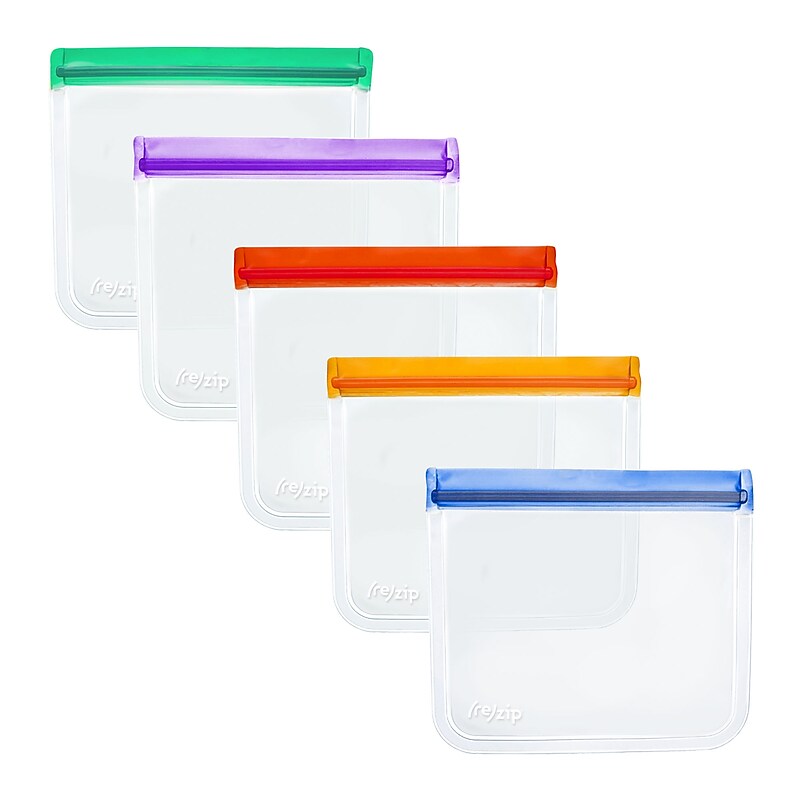 8.5" x 7.75" Layflat Poly Bags, Assorted Jewel Colors (BA935L-RTEBP) image 1