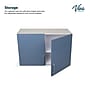 Viva Comfort 24'' H x 36" L Wood Wall-Mounted Medical Cabinet, 2-Doors, Blueberry (902WALL36GRYBL)~#|#~34493D20-CF7B-4FDD-83D67EA81CC4DB5A_sc7
