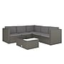 Flash Furniture Roan Indoor/Outdoor L-Shaped Sectional with Coffee Table, Gray with Gray Cushions (BNWS404GYGY)~#|#~34495DDB-B830-4187-A43A9000CEA6ECE6_sc7