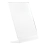 Excello Global Products Anti-Glare L Shape Sign Holder, 8.5" x 11", Vertical, Table Top/Countertop, Clear Acrylic~#|#~344AAA81-3BFD-4592-90E0F2640C3C5831_sc7