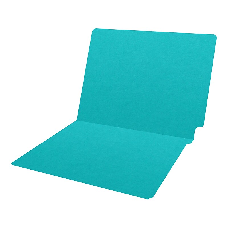 Medical Arts Press Heavy-Duty End Tab File Folder, Straight Cut, Letter-Size, Light Blue, 40/Box (S-09458-LBL) image 1
