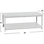 Household Essentials Jamestown 39.4"W x 19.7"D Laminate Coffee Table, Scandinavian White/White (8204-1)~#|#~3456C849-22EC-4643-8D63960E5574B108_sc7