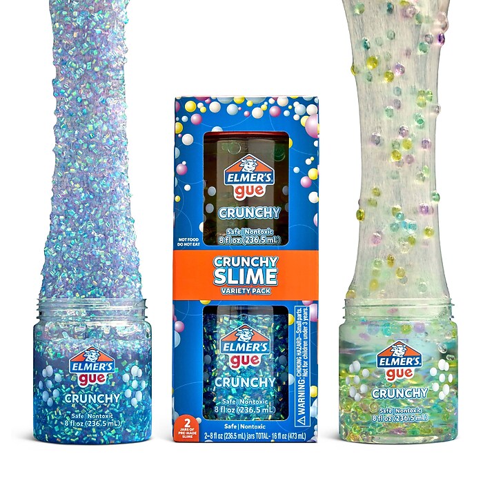 Elmer's Gue Premade Crunchy Slime, 2/Pack (2223183) | Staples