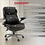 Staples Randolph Ergonomic Bonded Leather Executive Big & Tall Chair, 400 lb. Capacity, Black (ST62818)~#|#~3457878B-7B21-48DE-96BAD6895F94973B_sc7