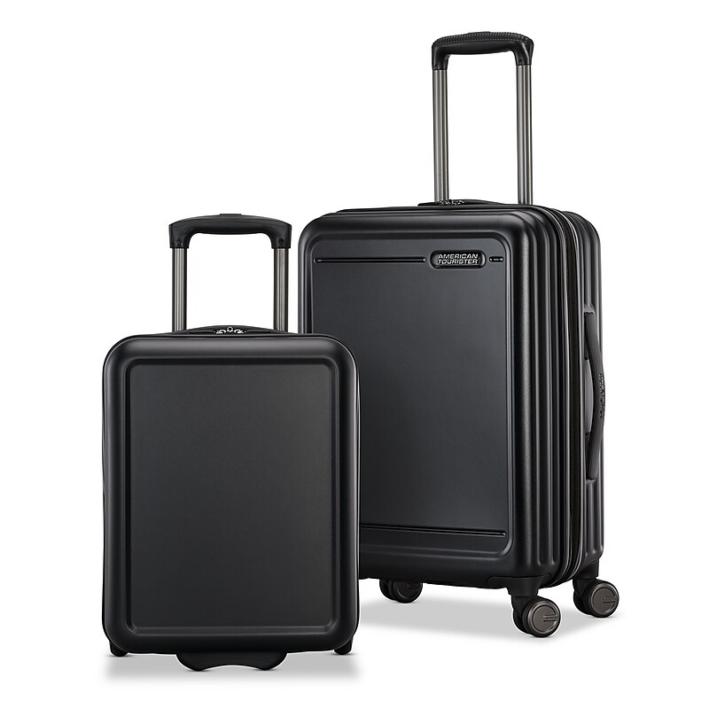 American Tourister Fathead 2-Piece Hardside Spinner Luggage Set, Black (155427-1041) image 1