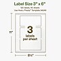 Avery Hemp Rectangle Laser/Inkjet Multipurpose Labels, 3" x 6", Off-White (120/Box)~#|#~34589A87-3A00-4321-B6BC3E93BDEF3264_sc7