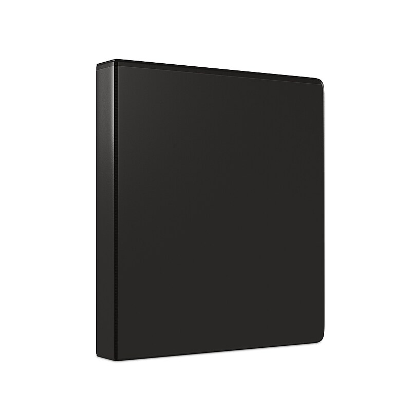 Staples 2" 3-Ring View Binders, Black, 12/Pack (23722/21689) image 1