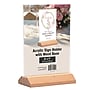 Excello Global Products Generic Holder, 5" x 7", Desktop/Countertop, Brown Acrylic (SGNH-WB-5X7)~#|#~3463A33E-2933-47A6-B8A084295FA8FB6E_sc7