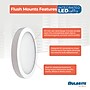 Bulbrite 5" Round 10.3-Watt 5 Color Selectable LED Flush Mount Light, 850 Lumens, White (773603)~#|#~346595C6-3F2E-4CC4-A2191EF57B62257B_sc7