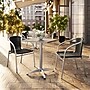 Flash Furniture Lila Indoor-Outdoor Table Set with 2 Chairs, 23.5" x 23.5", Aluminum/Black (TLH24SQ020BKCH2)~#|#~34685D43-0EB7-43FB-8B1C26EBC6BE2805_sc7