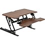 Mount-It! 30"W Manual Rectangular Adjustable Standing Desk Converter, Dark Walnut Woodgrain (MI-15006S)~#|#~346F654B-BF55-453B-9A6BB83AA18270DE_sc7
