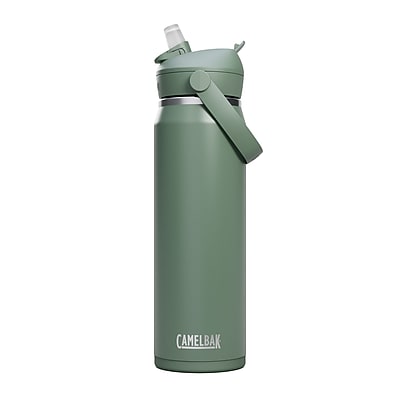 CamelBak Thrive Edelstahl-Wasserflasche – 750 Ml, Isoliert, Mit Flip-Strohhalm, Sierra Red